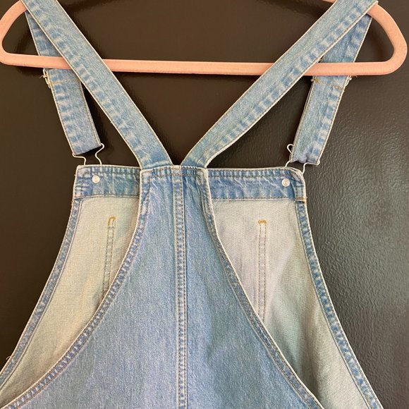 Ladies 6/28 Jean Maternity shortalls, distressed,5 pockets Gardening Gorpcore - Picture 3 of 4